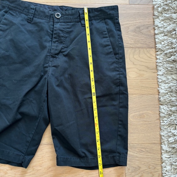 Volcom Shorts True To This Shorts Men's 31 Black Flat Front Chino Skateboarding - Picture 5 of 6